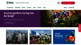 What Rhs.org.uk website looked like in 2023 (1 year ago)
