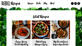 What Rebelrecipes.com website looked like in 2023 (This year)