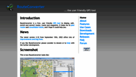 What Routeconverter.de website looked like in 2023 (This year)