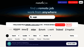 What Remoteok.com website looked like in 2023 (2 years ago)