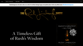 What Rushlimbaugh.com website looked like in 2023 (This year)