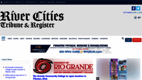 What Rivercitiesnews.com website looked like in 2023 (This year)