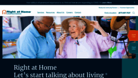 What Rightathome.net website looked like in 2023 (This year)
