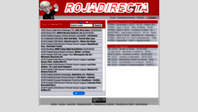 What Rojadirecta.cat website looked like in 2023 (This year)