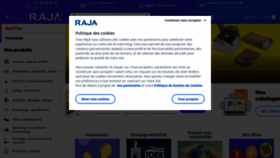 What Raja.fr website looked like in 2023 (This year)