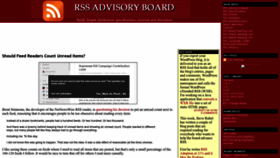 What Rssboard.org website looked like in 2023 (This year)