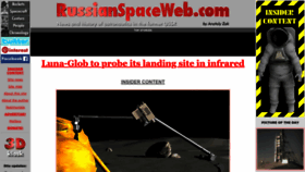 What Russianspaceweb.com website looked like in 2023 (2 years ago)
