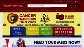 What Rosepharmacy.com website looked like in 2023 (This year)
