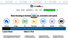 What Rateweb.co.za website looked like in 2023 (This year)