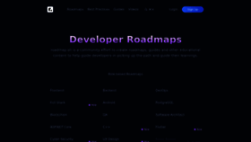What Roadmap.sh website looked like in 2023 (This year)