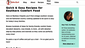 What Restlesschipotle.com website looked like in 2023 (This year)