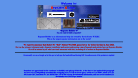 What Repeater-builder.com website looked like in 2023 (This year)