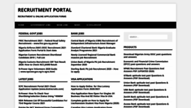 What Recruitmentportalngr.com website looked like in 2023 (This year)