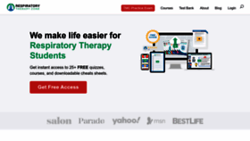 What Respiratorytherapyzone.com website looked like in 2023 (This year)