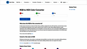 What Rgbtohex.net website looked like in 2023 (This year)