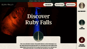 What Rubyfalls.com website looked like in 2023 (This year)