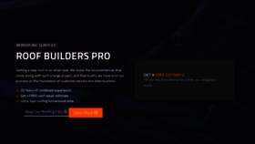 What Roofbuilders.pro website looked like in 2023 (This year)