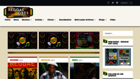 What Reggae-vibes.com website looked like in 2023 (This year)