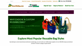 What Reusethisbag.com website looked like in 2023 (2 years ago)