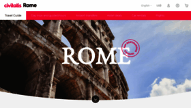 What Rome.net website looked like in 2023 (3 years ago)