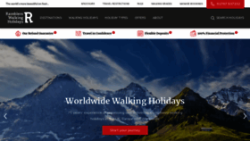 What Ramblersholidays.co.uk website looked like in 2023 (2 years ago)