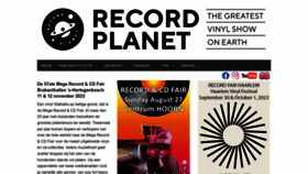 What Recordplanet.nl website looked like in 2023 (This year)