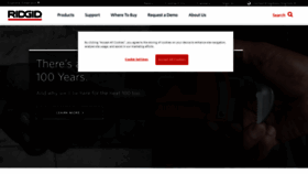 What Ridgid.eu website looked like in 2023 (This year)