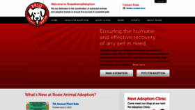 What Rosieanimaladoption.ca website looked like in 2023 (This year)