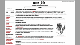 What Retrobibliothek.de website looked like in 2023 (This year)