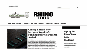 What Rhinotimes.com website looked like in 2023 (This year)