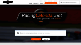 What Racingcalendar.net website looked like in 2023 (This year)