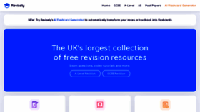 What Revisely.co.uk website looked like in 2023 (This year)