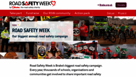 What Roadsafetyweek.org.uk website looked like in 2023 (This year)