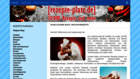 What Rezepte-platz.de website looked like in 2023 (This year)