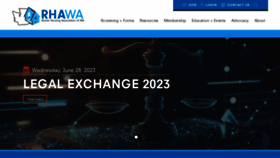 What Rhawa.org website looked like in 2023 (This year)