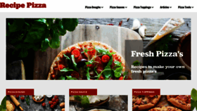 What Recipepizza.com website looked like in 2023 (This year)