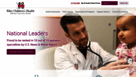 What Rileyhospital.org website looked like in 2023 (This year)