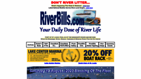 What Riverbills.com website looked like in 2023 (1 year ago)