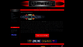 What Romworldonline.com website looked like in 2023 (This year)