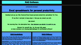 What Radsoftware.org website looked like in 2023 (This year)