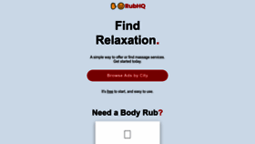 What Rubhq.com website looked like in 2023 (This year)