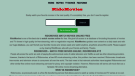 What Ridomovies.xyz website looked like in 2023 (3 years ago)