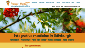 What Rowan-health.com website looked like in 2023 (This year)