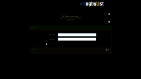 What Rugbylist.ws website looked like in 2023 (This year)