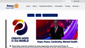 What Rotary5960.org website looked like in 2023 (This year)