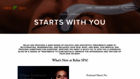 What Relaxspa.us website looked like in 2023 (This year)