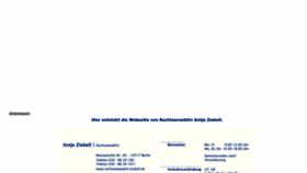 What Rechtsanwaeltin-ziebell.de website looked like in 2023 (This year)
