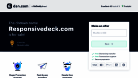 What Responsivedeck.com website looked like in 2023 (This year)
