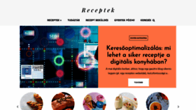 What Receptek.at website looked like in 2023 (This year)