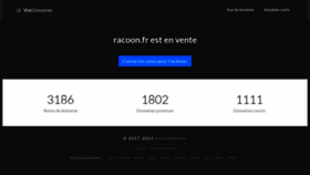 What Racoon.fr website looked like in 2023 (This year)